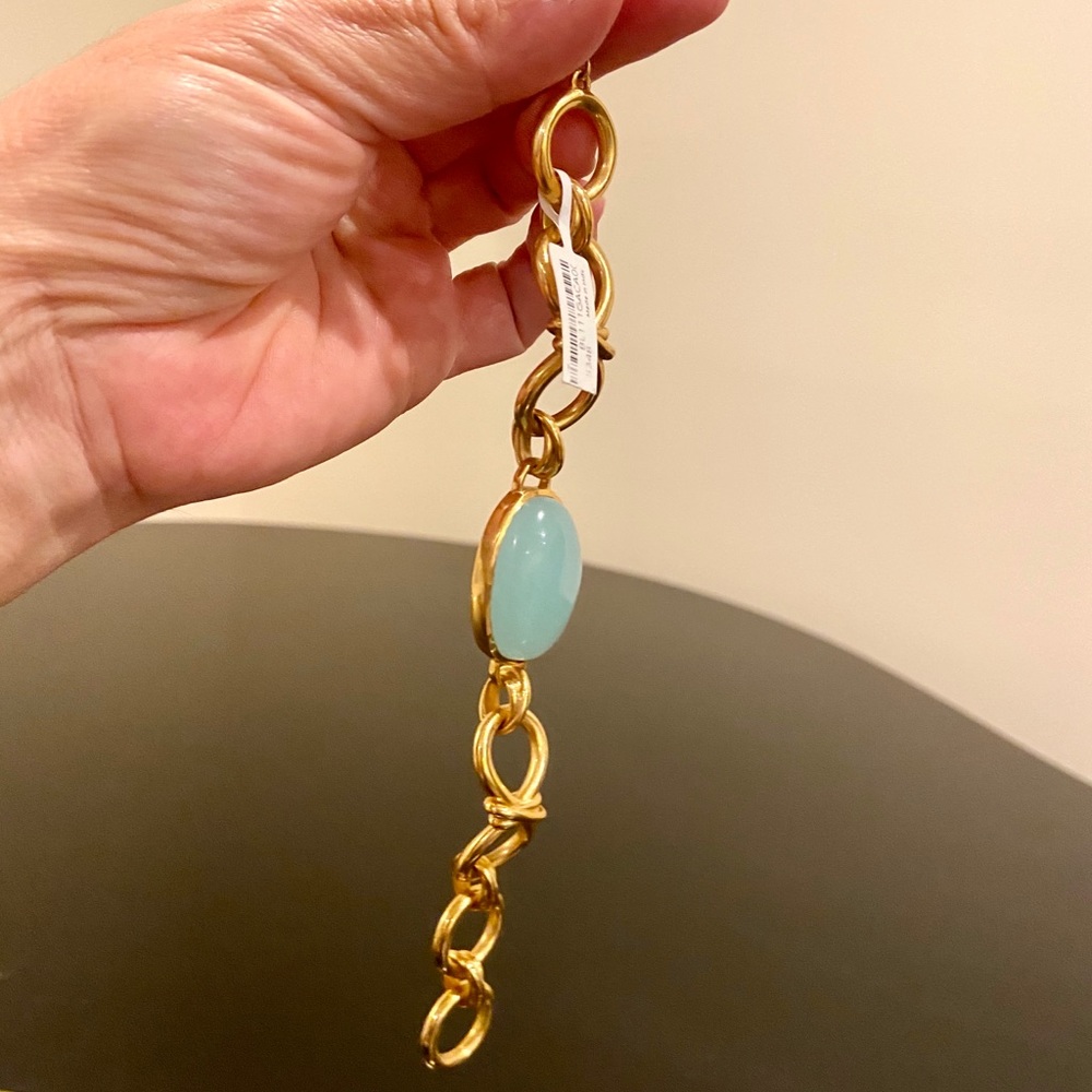 NWT luxury bohemian minimalist Authentic rare Julie Vos Chalcedony bracelet - Picture 12 of 14